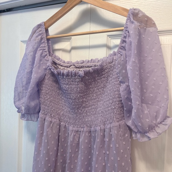 2/38 Lavender Smocked Dress - Picture 2 of 4
